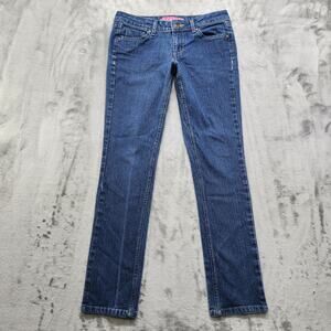 Glo Jeans Juniors Size 9 Blue Goldy Low‎ Rise Skinny Leg Stretch Denim Casual